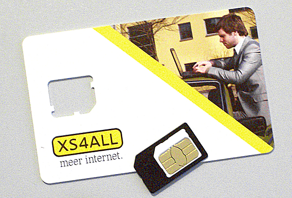 XS4ALL SIMkaart met adapter